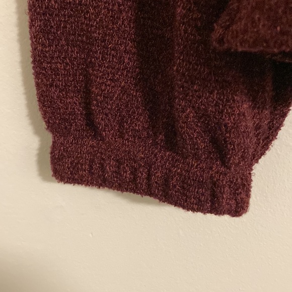 Anthropologie Pleione burgundy sweater large - Picture 3 of 5